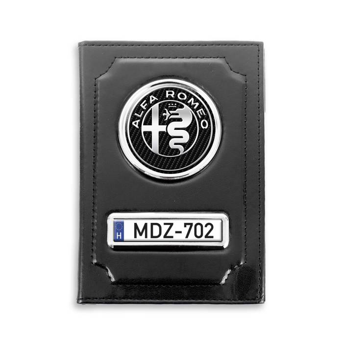 Irattartó természetes bőrből Alfa Romeo Silver