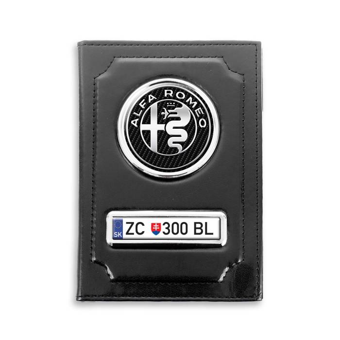 Irattartó természetes bőrből Alfa Romeo Silver