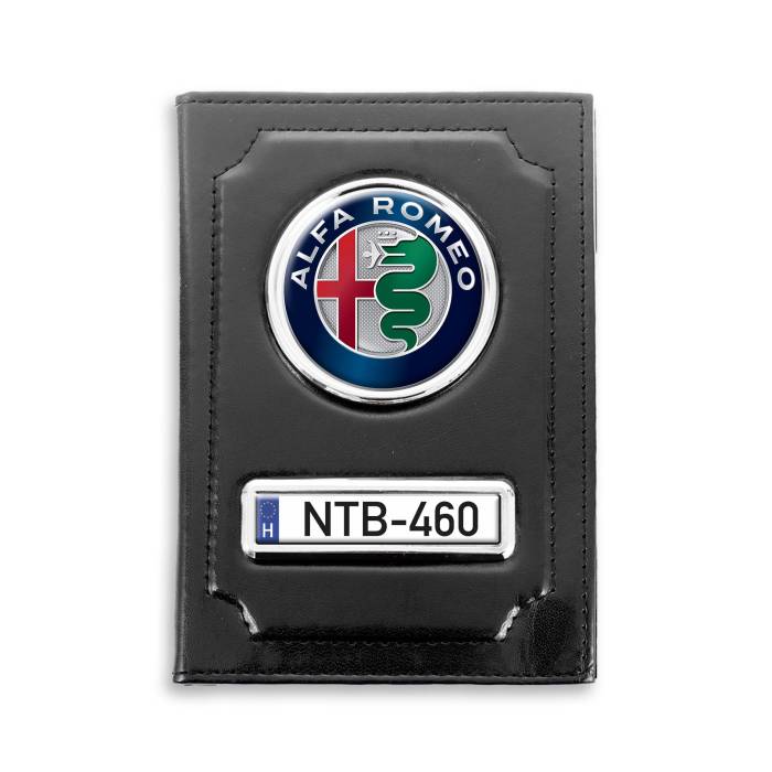 Irattartó természetes bőrből Alfa Romeo