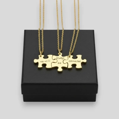 Személyre szabott puzzle nyaklánc