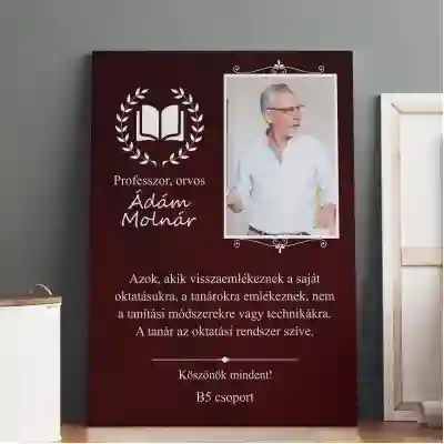 Személyre szabott festmény - A tanár úrnak