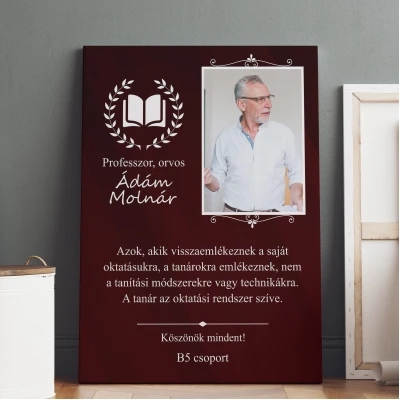 Személyre szabott festmény - A tanár úrnak