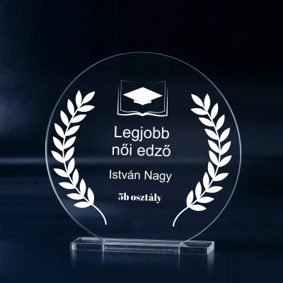 Személyre szabott trófea - A legjobb osztályfőnök