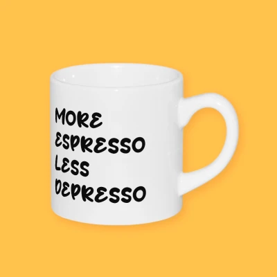 Személyre szabott kávés pohár - More espresso