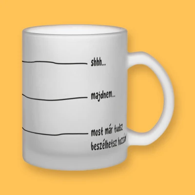 Féláttetsző bögre - Kávé gradáció