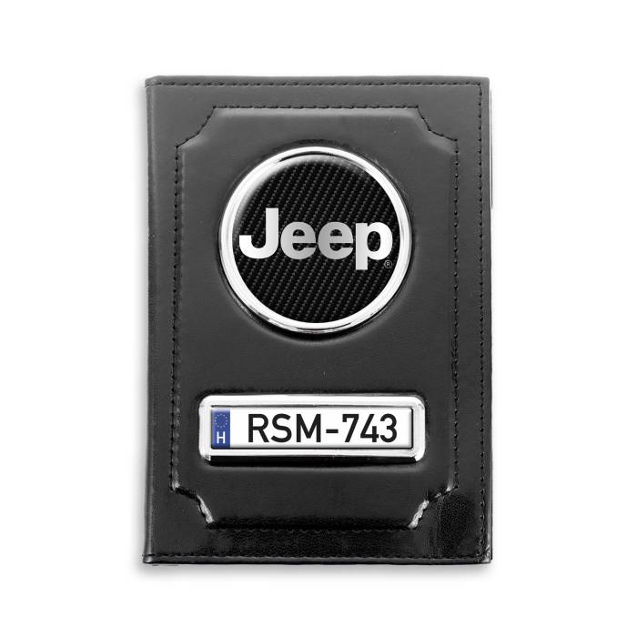 Irattartó természetes bőrből JEEP