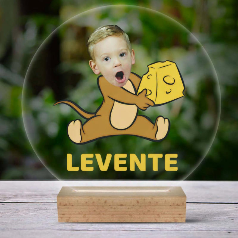 Személyre szabott LED lámpa a gyerekszobába