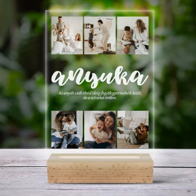 Személyre szabott 3D LED lámpa - Anya