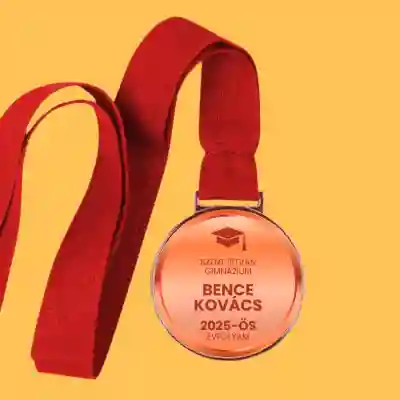 Személyre szabott érem - Színes diplomás