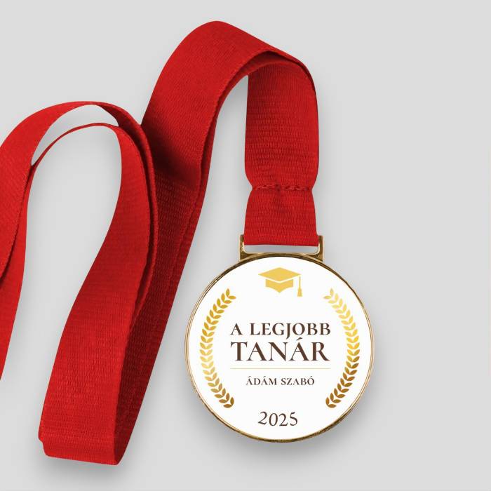 Személyre szabott érem - A legjobb tanár