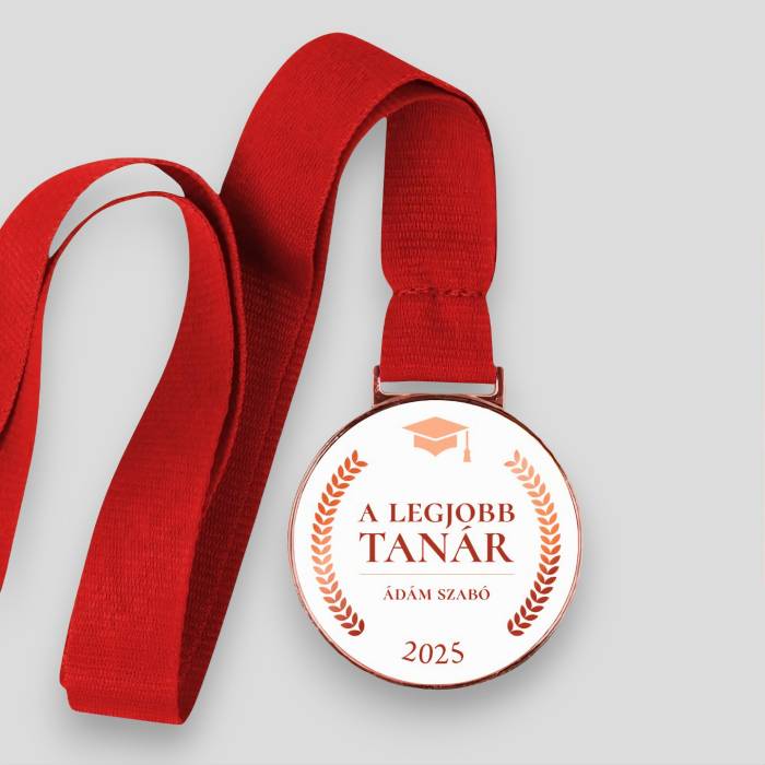 Személyre szabott érem - A legjobb tanár
