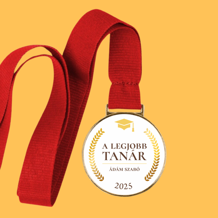 Személyre szabott medál - A legjobb tanár