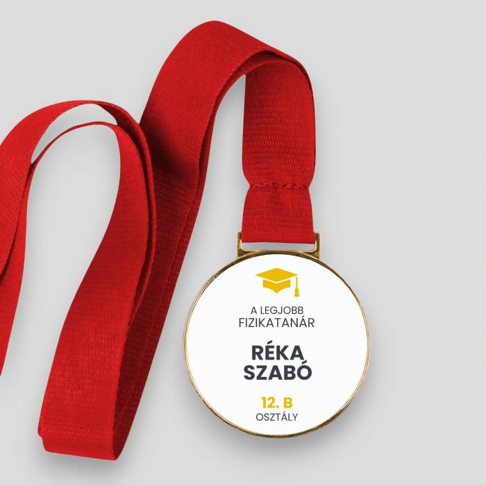 Személyre szabott érem - Kedvenc tantárgy