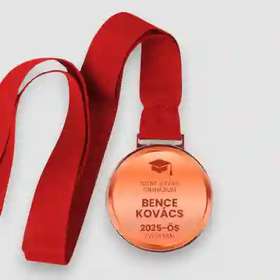 Személyre szabott érem - Színes diplomás