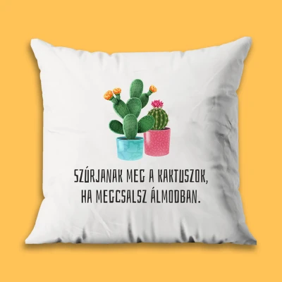 Személyre szabott párna - Kaktusz