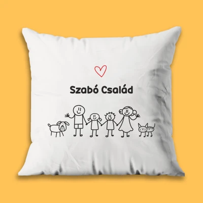 Személyre szabott párna - Család