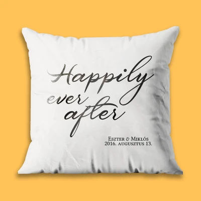 Személyre szabott párna - Boldogan örökké