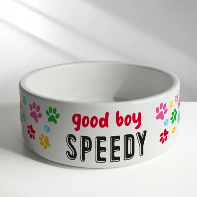 Személyre szabott kerámia tál - Good boy