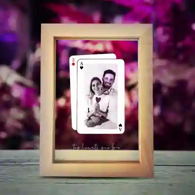 Fényes képkeret - 2 Hearts Cards