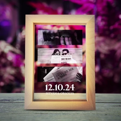 Fényes képkeret – Save the date