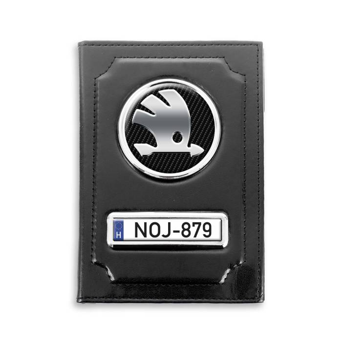 Irattartó természetes bőrből Skoda Silver