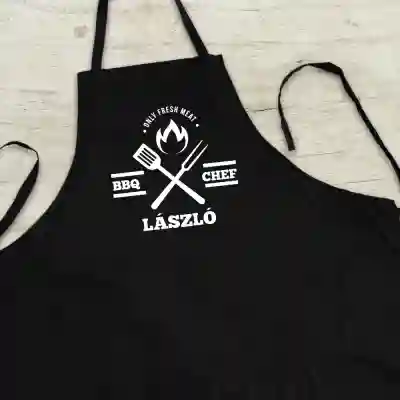 Személyre szabott konyhai kötény - Bbq Chef