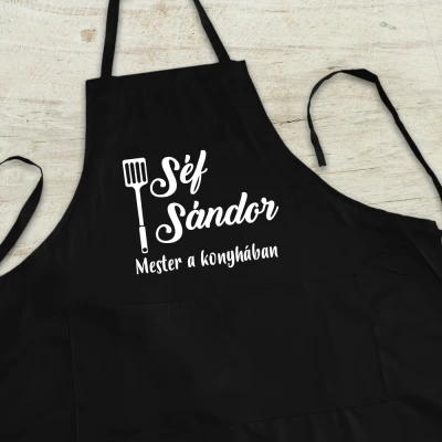 Személyre szabott konyhai kötény - a legjobb szakács