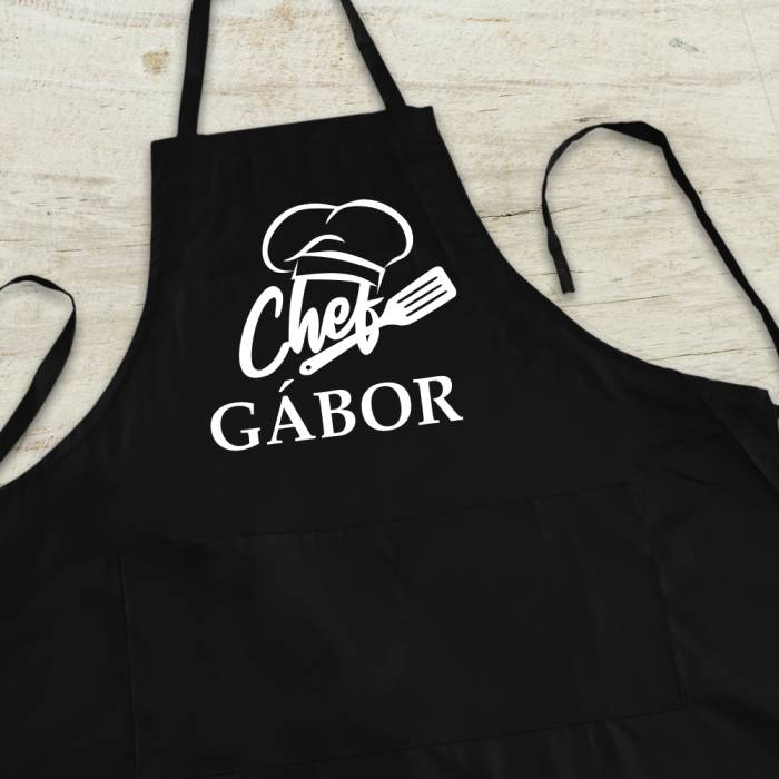 Személyre szabott konyhai kötény - Szakács Chef