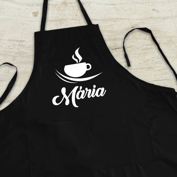Személyre szabott konyhai kötény - Kávé