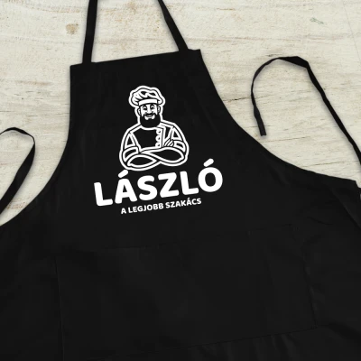 Személyre szabott konyhai kötény - Best Chef