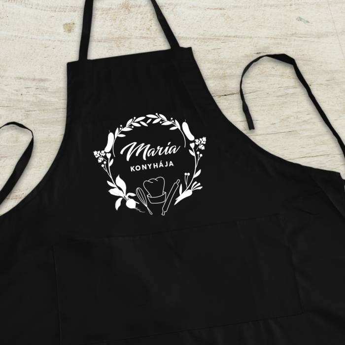 Személyre szabott konyhai kötény - a konyhába