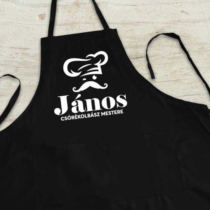 Személyre szabott konyhai kötény - A grillek főnöke