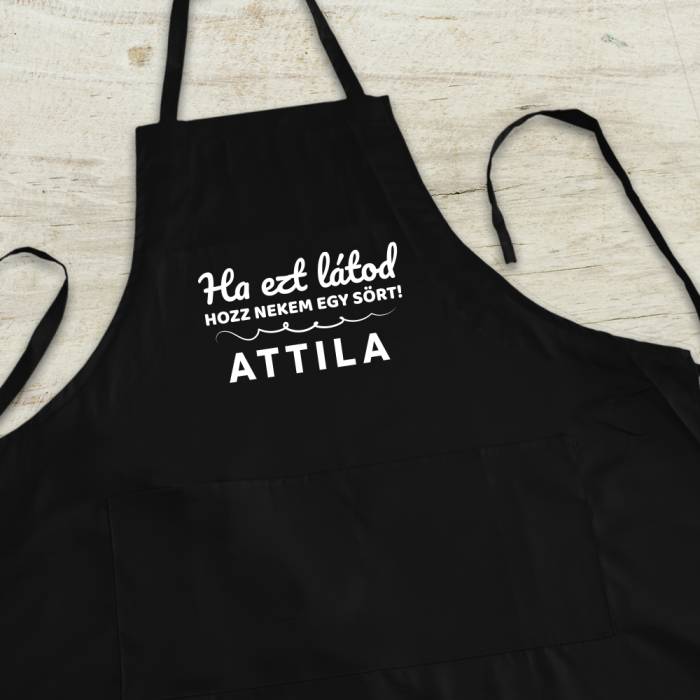 Személyre szabott konyhai kötény - hozz nekem egy sört