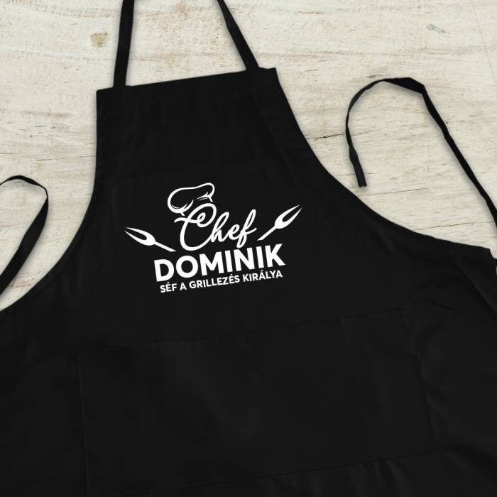 Személyre szabott konyhai kötény - a grillek királya