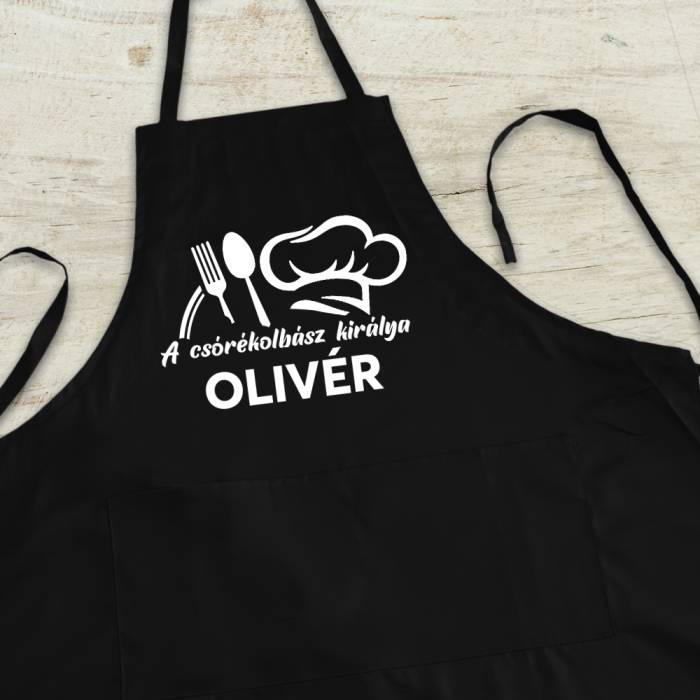 Személyre szabott konyhai kötény - King of Grill
