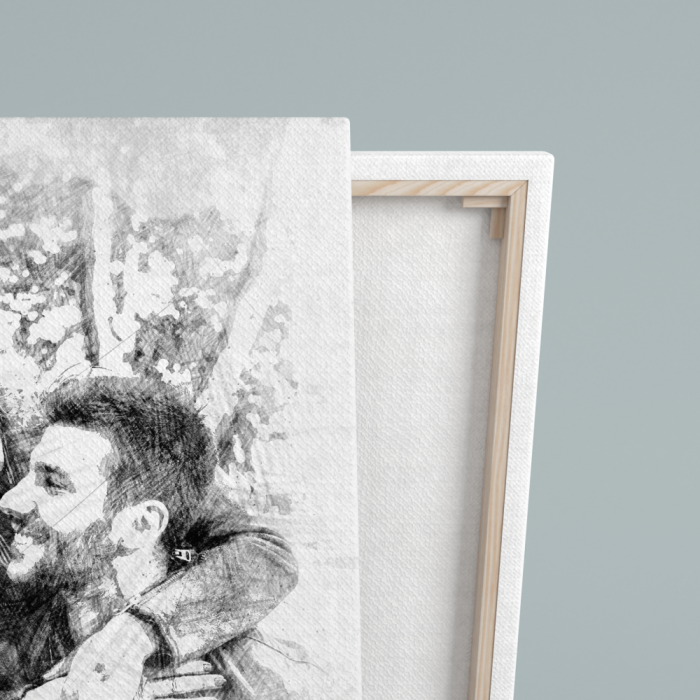 Egyedi vászonkép sketch stílusban