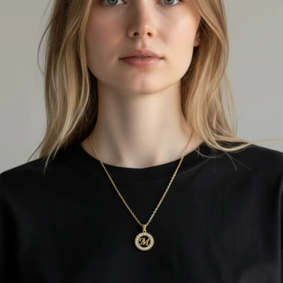 Személyre szabott nyaklánc kezdőbetűvel