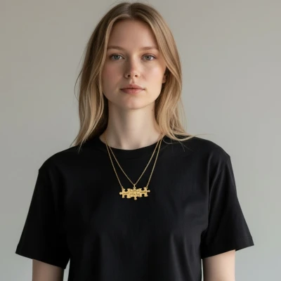 Személyre szabott puzzle nyaklánc