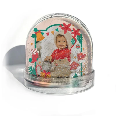 Személyre szabott hógömb – Az öröm pelyhei