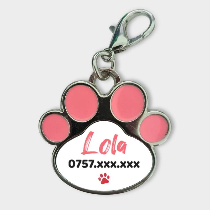 Személyre szabott medál állatoknak - Név és telefonszám