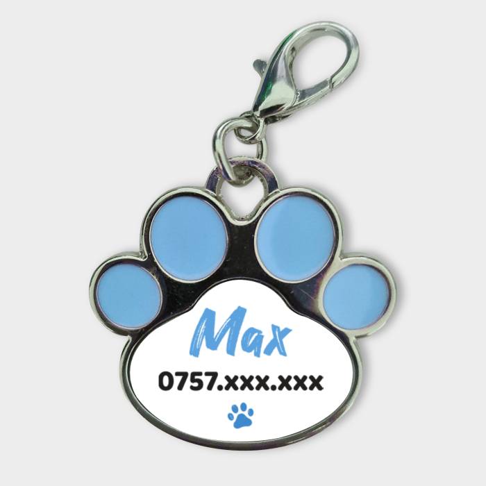 Személyre szabott medál állatoknak - Név és telefonszám