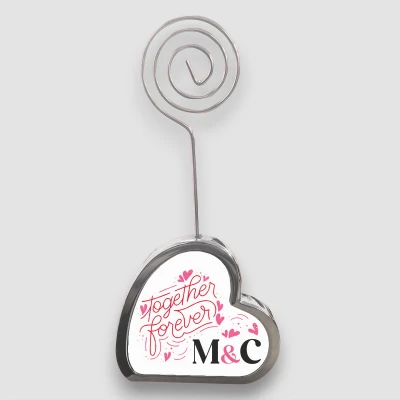 Szív alakú fotótartó - Together forever