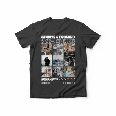 Személyre szabott férfi póló – Always & Forever
