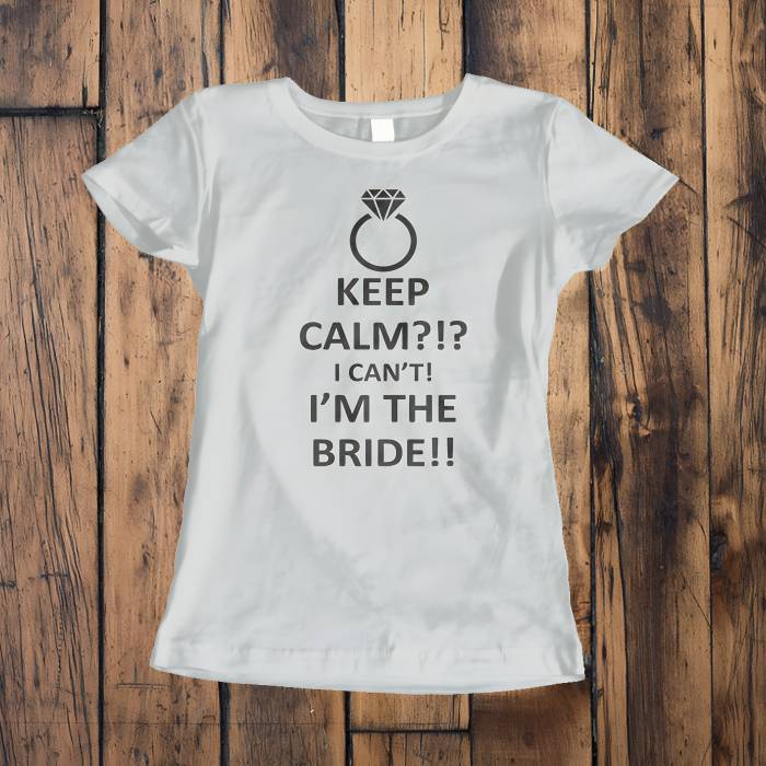 Személyre szabott menyasszonyi póló - I'm the bride Személyre szabott menyasszonyi póló - I'm the bride
