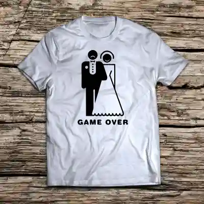 Személyre szabott póló legénybúcsúra – Game over