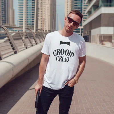 Személyre szabott póló legénybúcsúra – Groom Crew