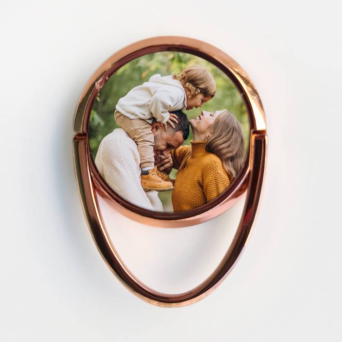 Személyre szabott gyűrűs telefontartó – Saját képpel