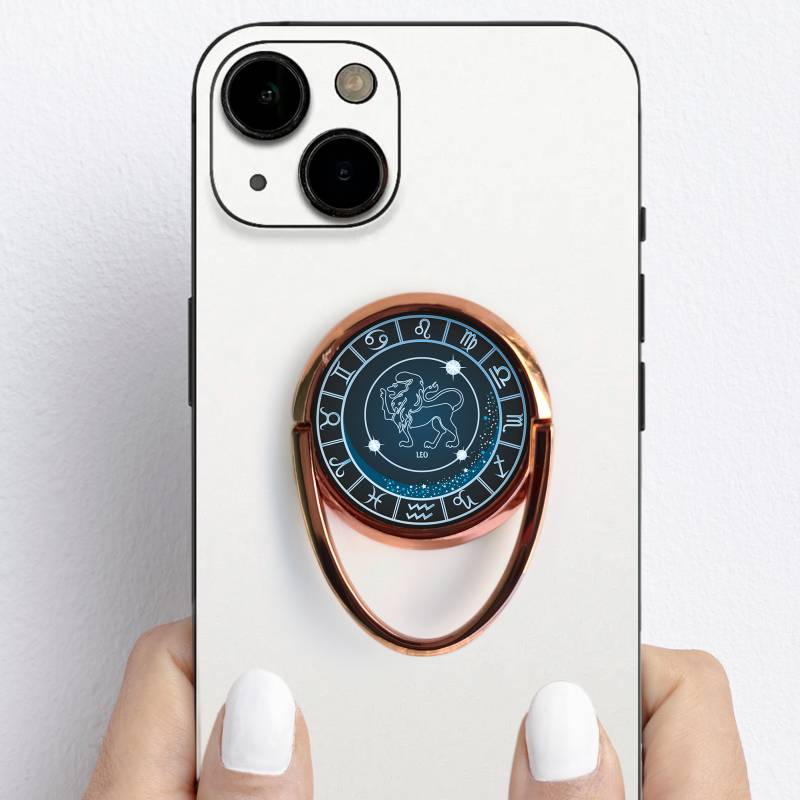 Személyre szabott gyűrűs telefontartó – Oroszlán Személyre szabott gyűrűs telefontartó – Oroszlán