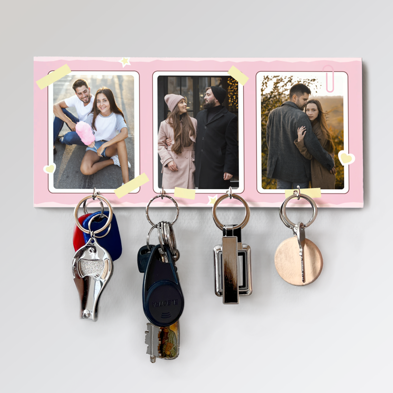 Személyre szabott kulcstartó – Három képpel Személyre szabott kulcstartó – Három képpel
