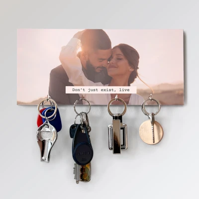 Személyre szabott kulcstartó – Ne csak létezz, élj